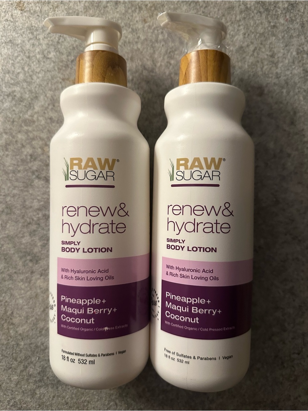 Sugar Raw Renew & Hydrate Body Lotion with Hyaluronic Acid